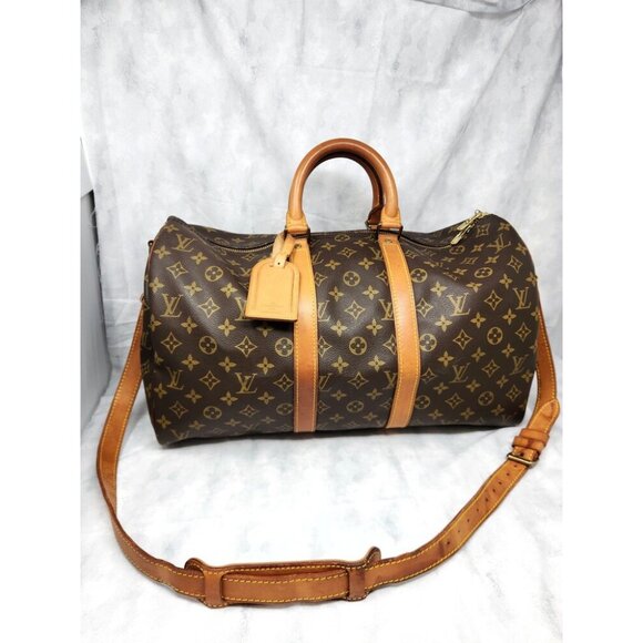 Louis Vuitton Keepall Bandoulière 45 Travel Bag Monogram Duffel - Picture 2 of 16